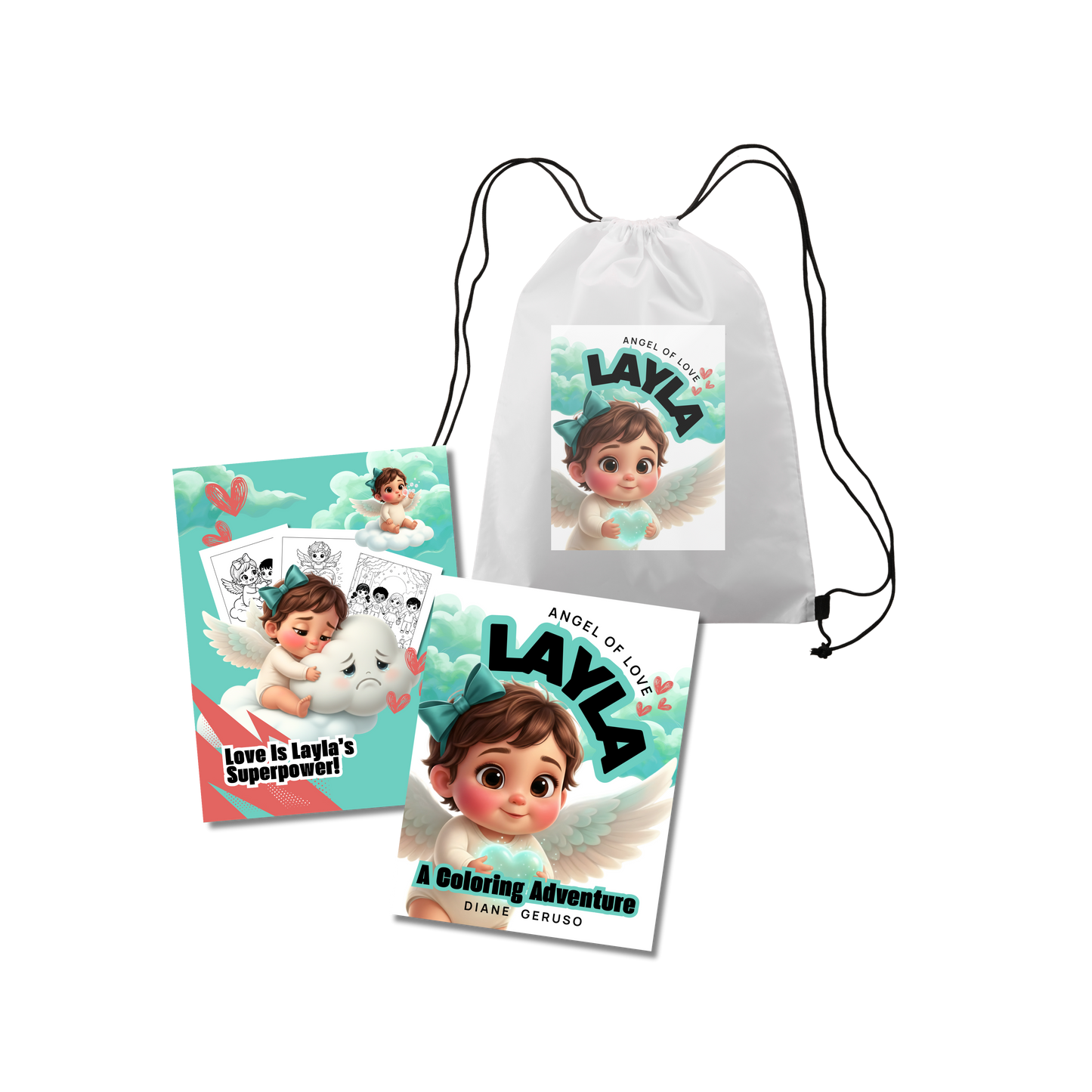 Layla Coloring Book + Bag Set