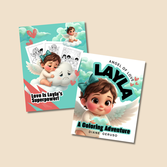 Layla the Angel of Love - a Coloring Adventure: An Empowering Coloring Book